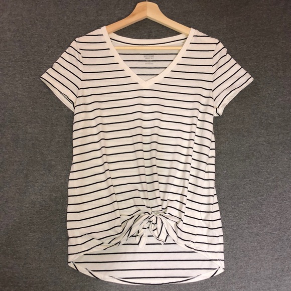 Mossimo Supply Co. Tops - Striped and Tied T-Shirt